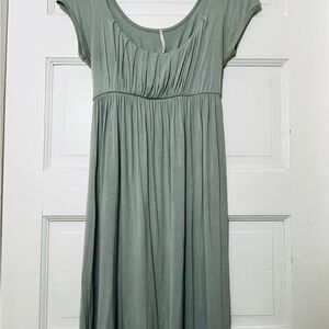 Honey Punch Sage Green Maxi Dress